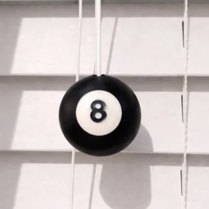 8 Ball Pool Blind Pull End | Man Cave Décor |