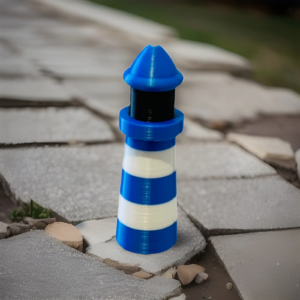 Blue Lighthouse Themed Light Pull