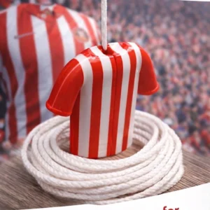 Red & White Football Shirt Light Pull