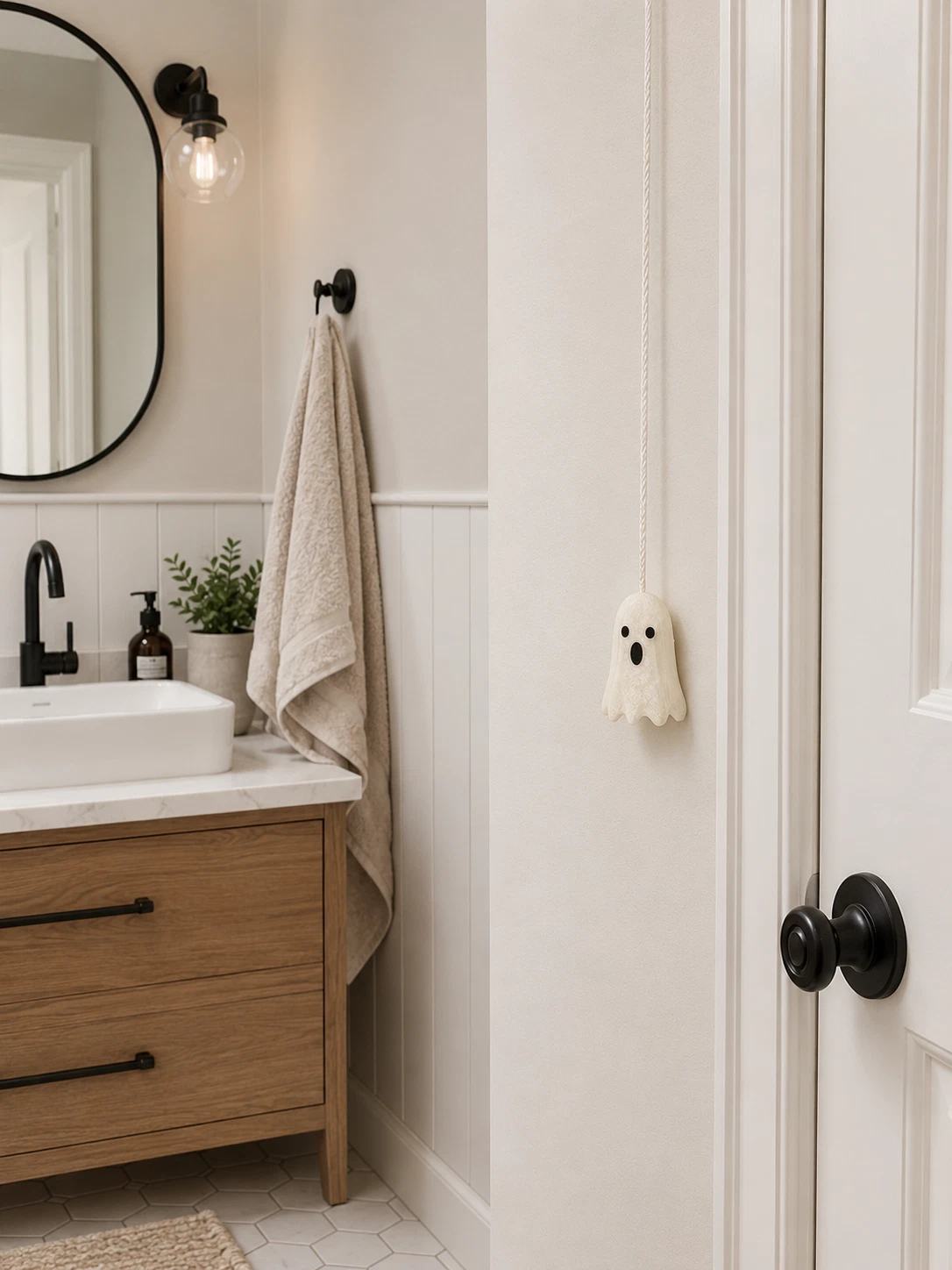 Glow-in-the-Dark Ghost Light Pull Cord – Light Switch Pull - Blind Pull - Image 3