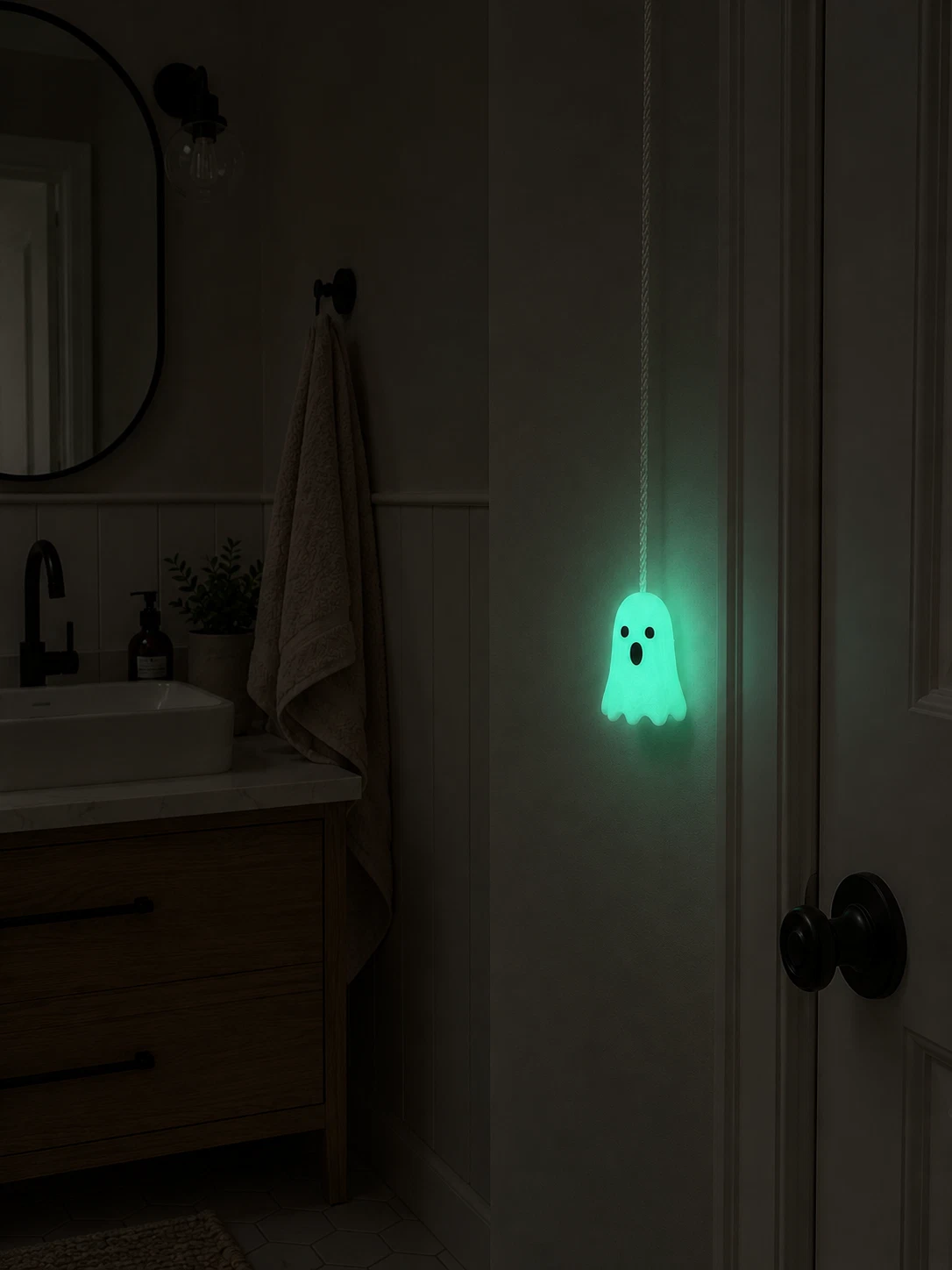 Glow-in-the-Dark Ghost Light Pull Cord – Light Switch Pull - Blind Pull