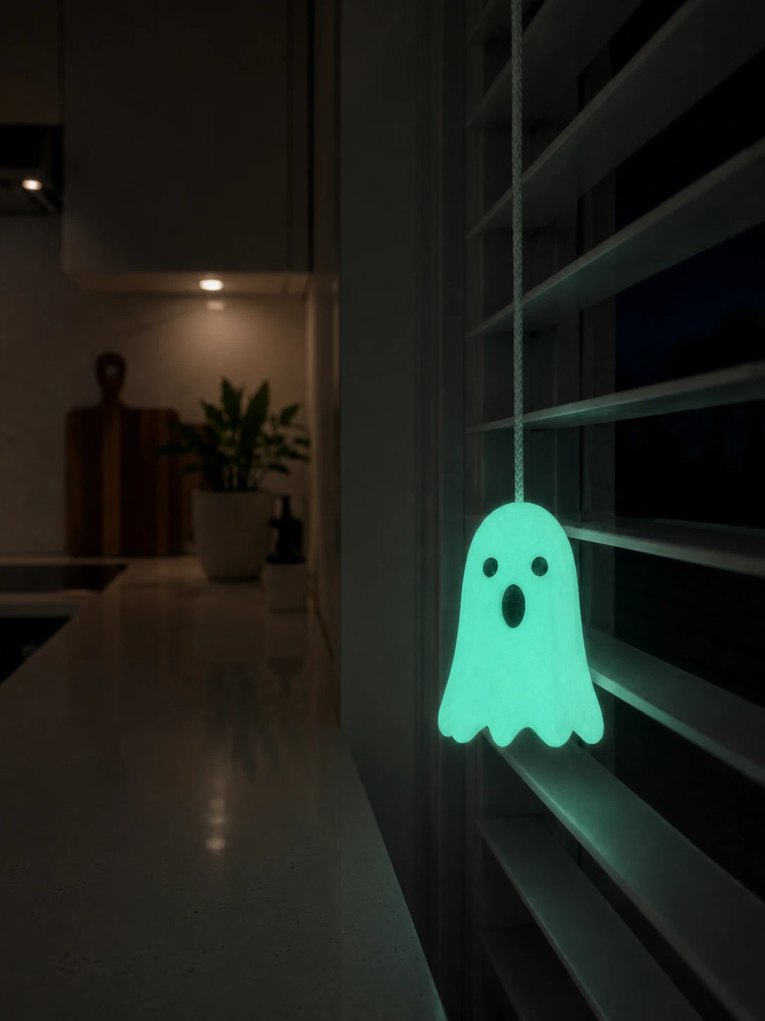 Glow-in-the-Dark Ghost Light Pull Cord – Light Switch Pull - Blind Pull - Image 2