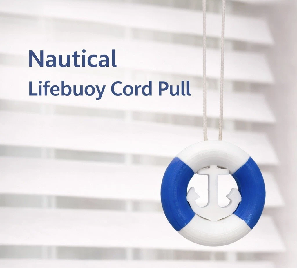 Life Ring Blind Pull – Nautical 3D Printed | UK Made