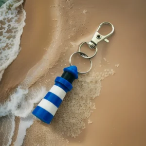 Lighthouse Keyring | Nautical 3D Printed Keychain |