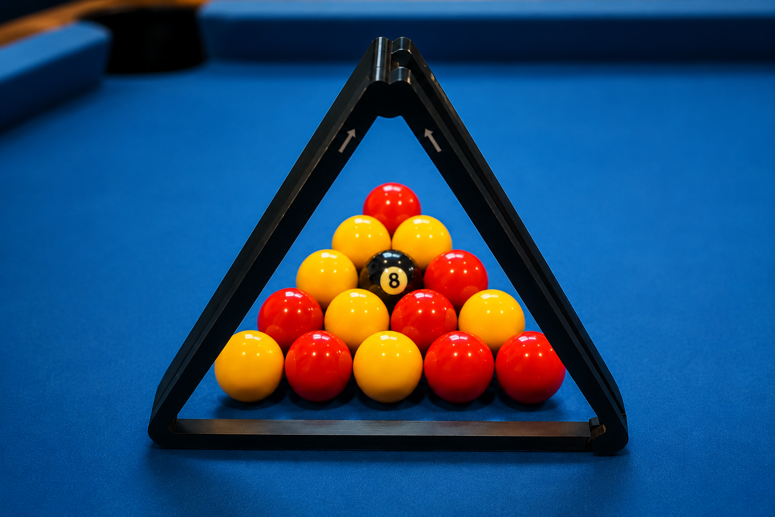 Pool table triangle for uk size balls