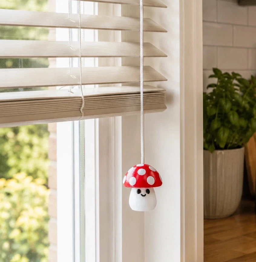 Red Mushroom / Toadstool Light Pull & Blind Pull