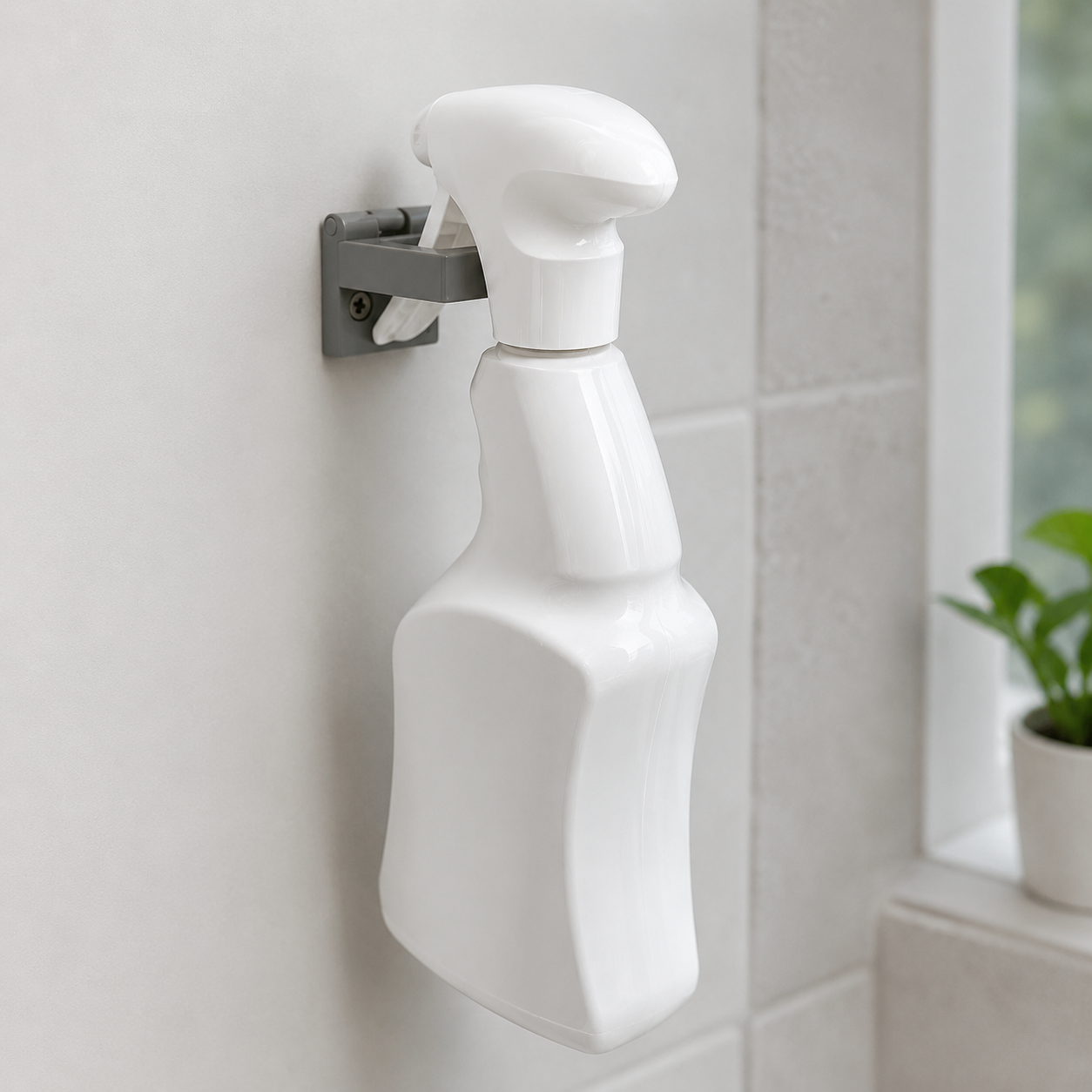 3 x Folding Spray Bottle Holder | Wall Mounted Storage for Cleaning Sprays | - Image 3