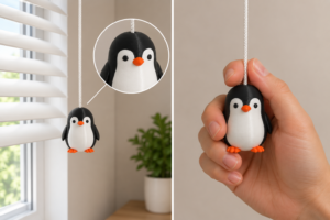 Cute Penguin Light Pull Cord Handle