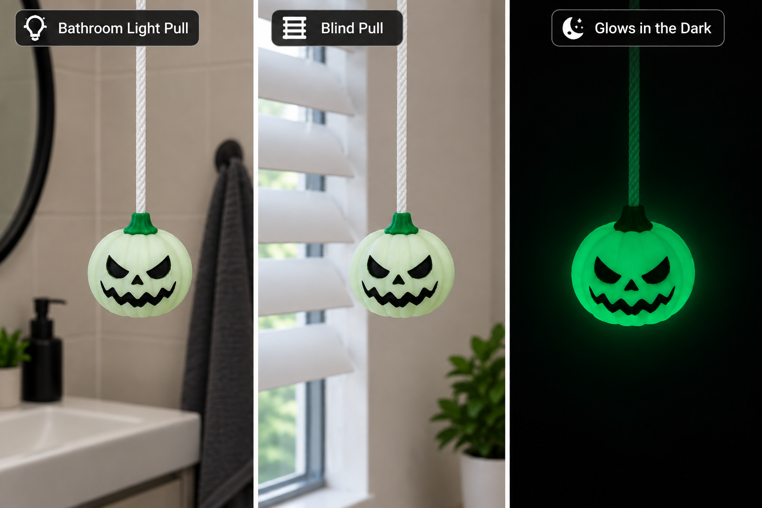 Pumpkin Light Pull - Glow in Dark