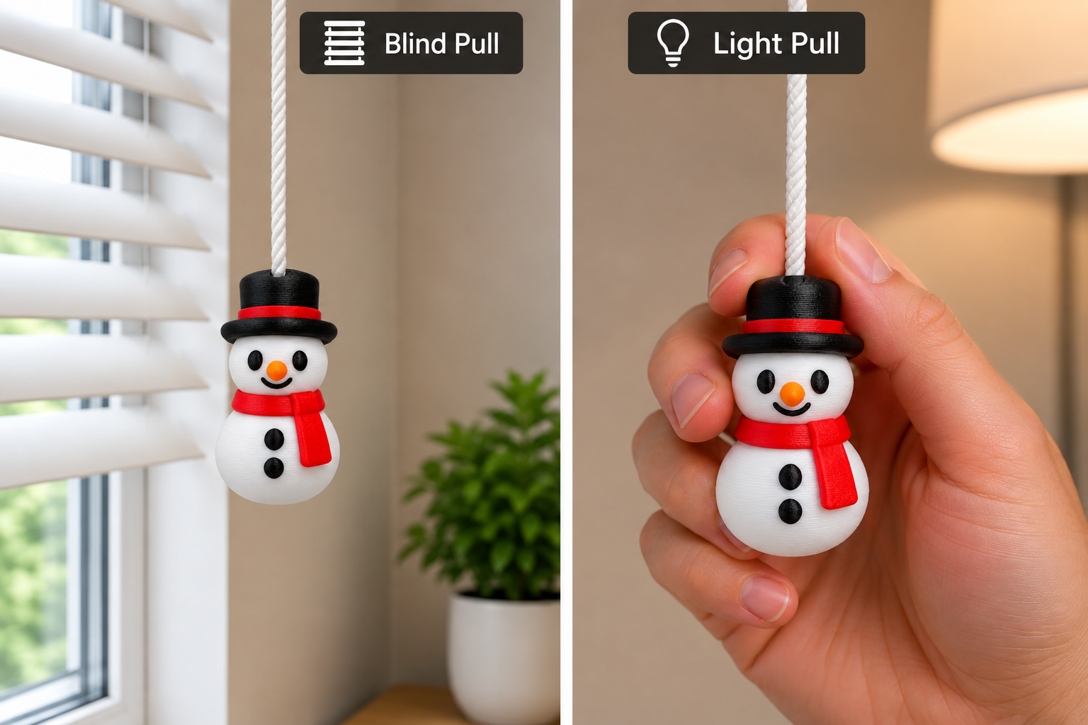 Snowman - Novelty christmas light pull main image